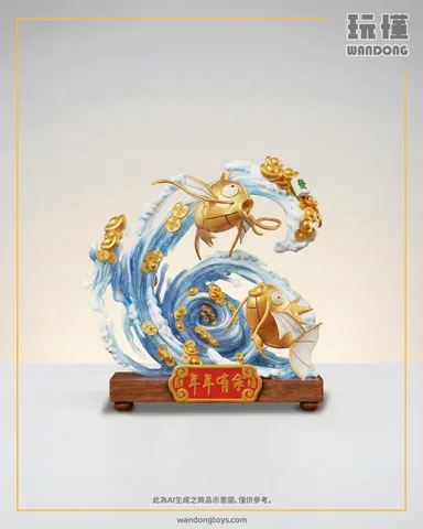 招財雙魚戲水