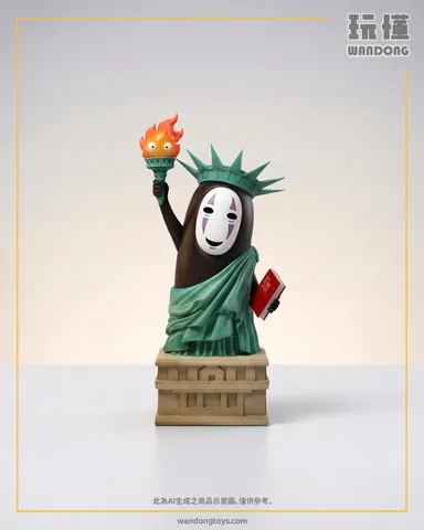 無臉男 自由女神像